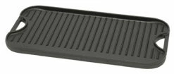 Lodge Logic Dubbelzijdige Grillplaat 50,8 X 26,5 Cm Gietijzer Zwart