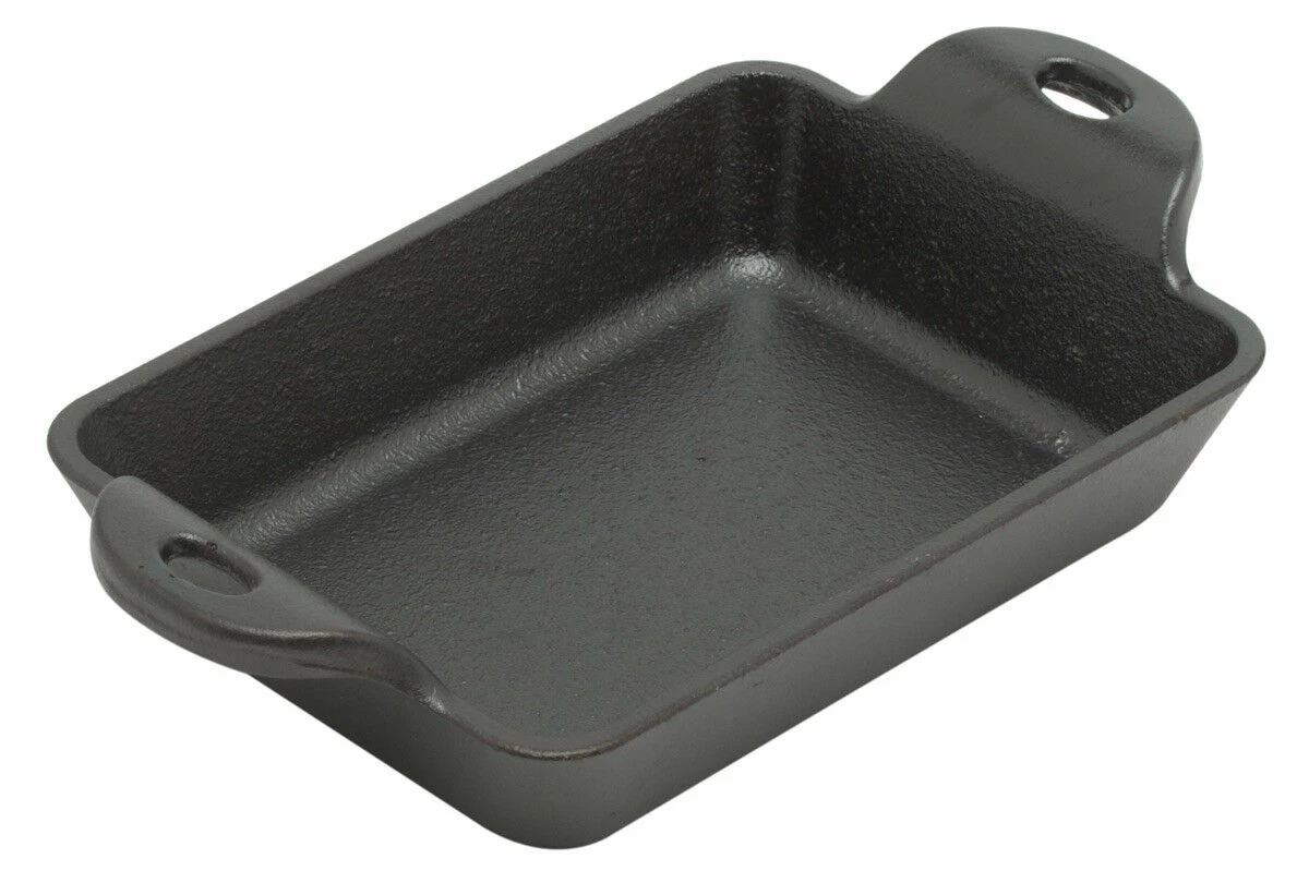 Lodge Logic Rechthoekige Schaal 15 Cm Gietijzer Zwart