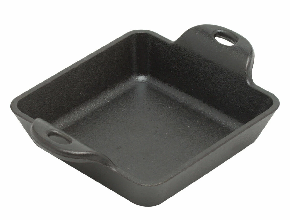 Lodge Logic Vierkante Schaal 12,7 Cm Gietijzer Zwart