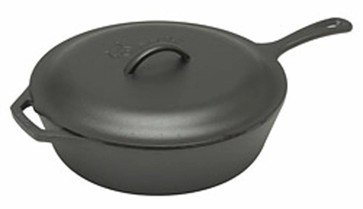 Lodge Logic Skillet Koekenpan Met Deksel ø 31 Cm Gietijzer Zwart