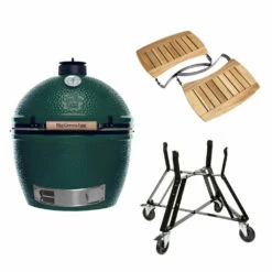 Big Green Egg Extra Large Barbecue ø 67,5 Cm Keramiek Groen Met Onderstel En Acaciahouten Zijtafels