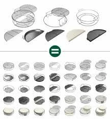 Big Green Egg EGGspander Kit Voor Large 5-delig - Afbeelding 2