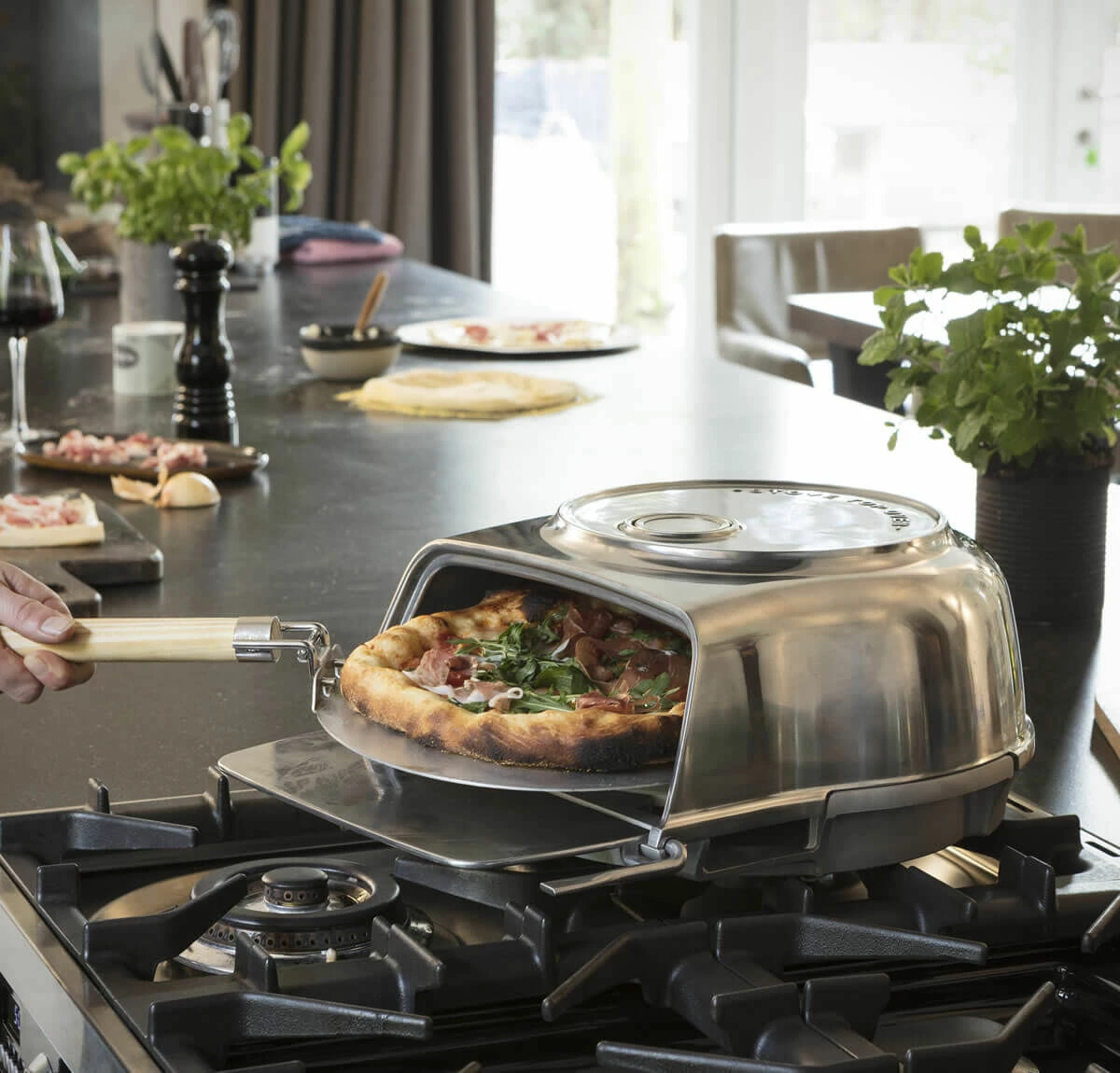 Oldenhof Fernus Stovetop Pizzaoven Rvs - Afbeelding 4