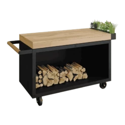OFYR Mise En Place Table Black 135 PRO Teakhout