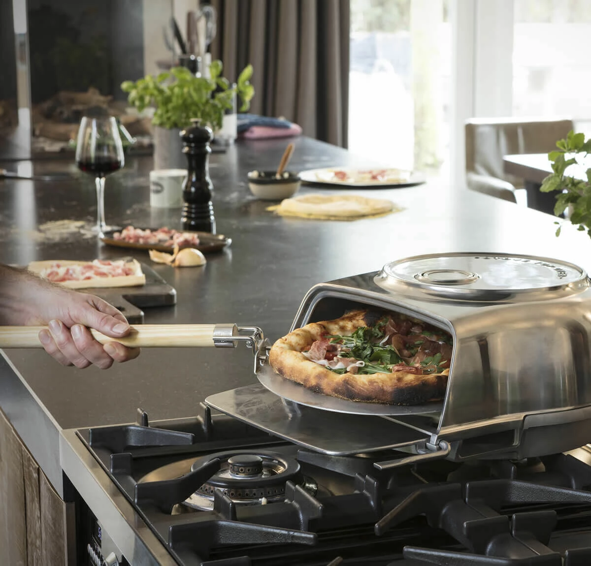 Oldenhof Fernus Stovetop Pizzaoven Rvs - Afbeelding 7