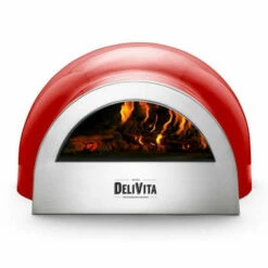 Delivita Houtgestookte Oven 65 X 59 X 39 Cm Chili Red